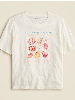 J Crew Sag Harbor sea shell graphic tee